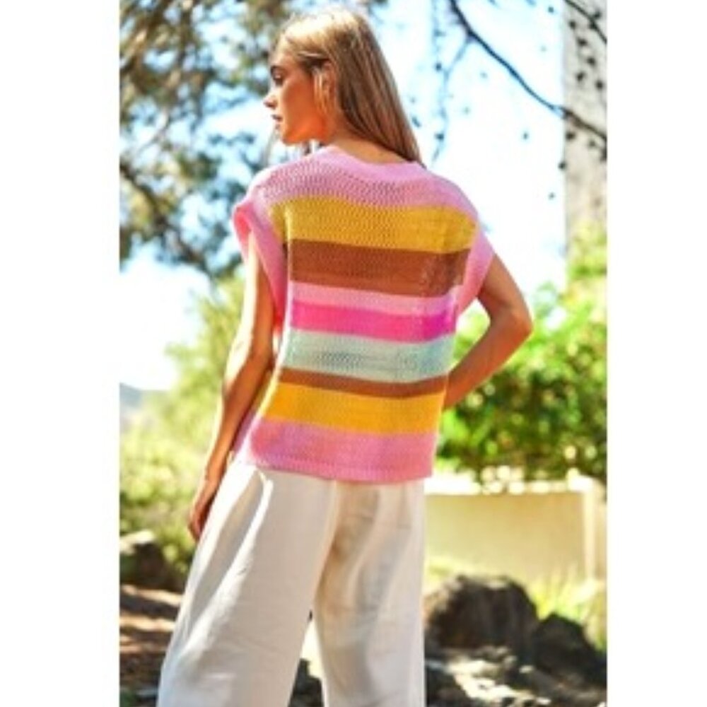 Davi & Dani🆕Stripe Pullover NWT - image 5